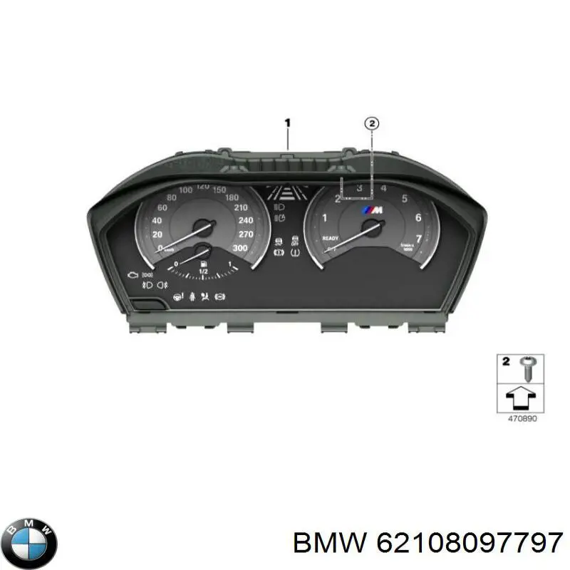 62107883052 BMW Щиток приладів додатковий