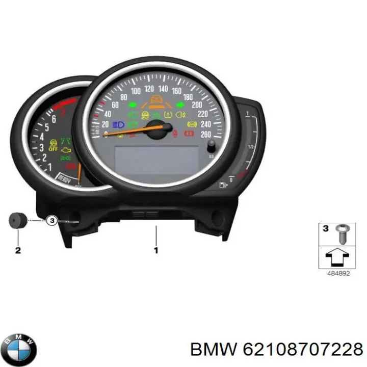 62108779679 BMW Щиток приладів