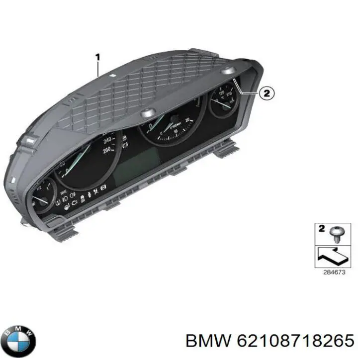 62108718265 BMW Щиток приладів
