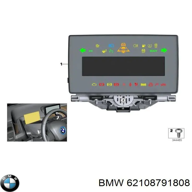 Приладова дошка-щиток приладів 62105A08591 BMW