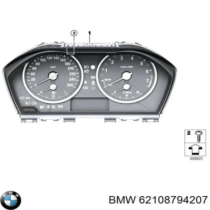 Щиток приладів додатковий BMW 62108794207 ціна, від 50.67 USD