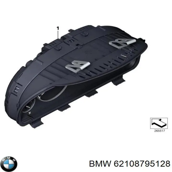 62109280464 BMW Щиток приладів додатковий