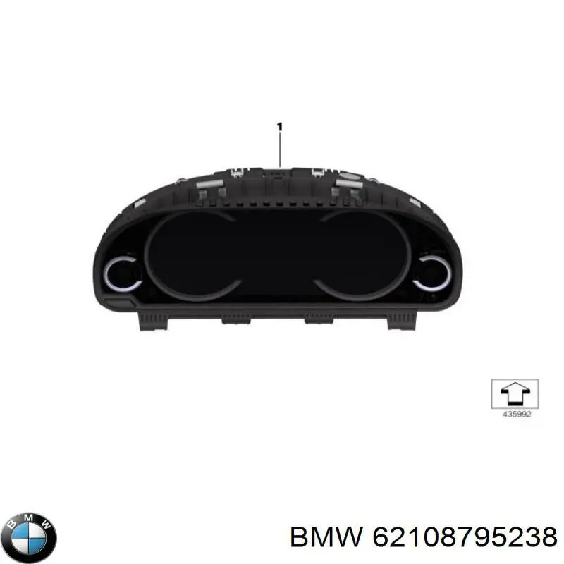 Щиток приладів додатковий BMW 62108795238 ціна, від 321.26 USD