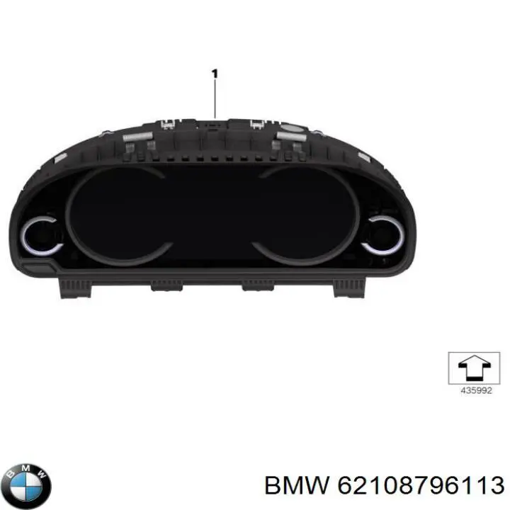 62108796113 BMW Щиток приладів додатковий