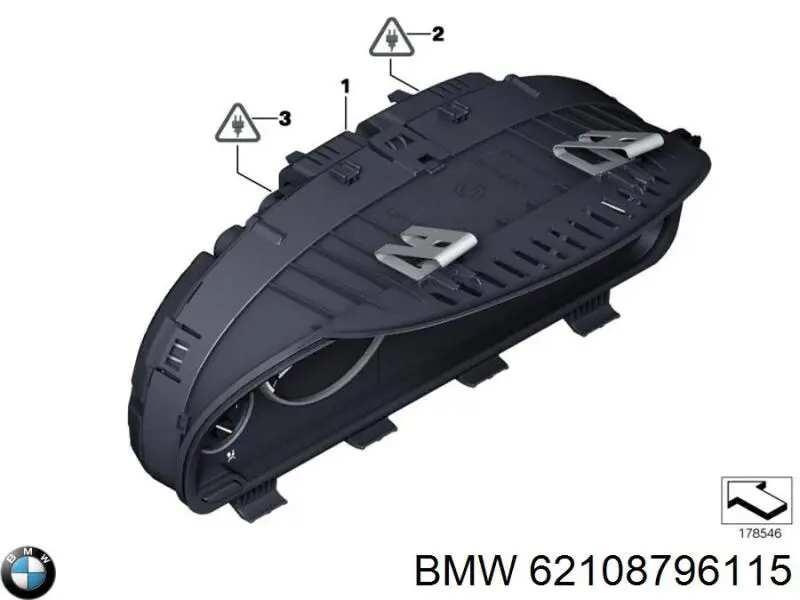 62108781321 BMW Щиток приладів додатковий