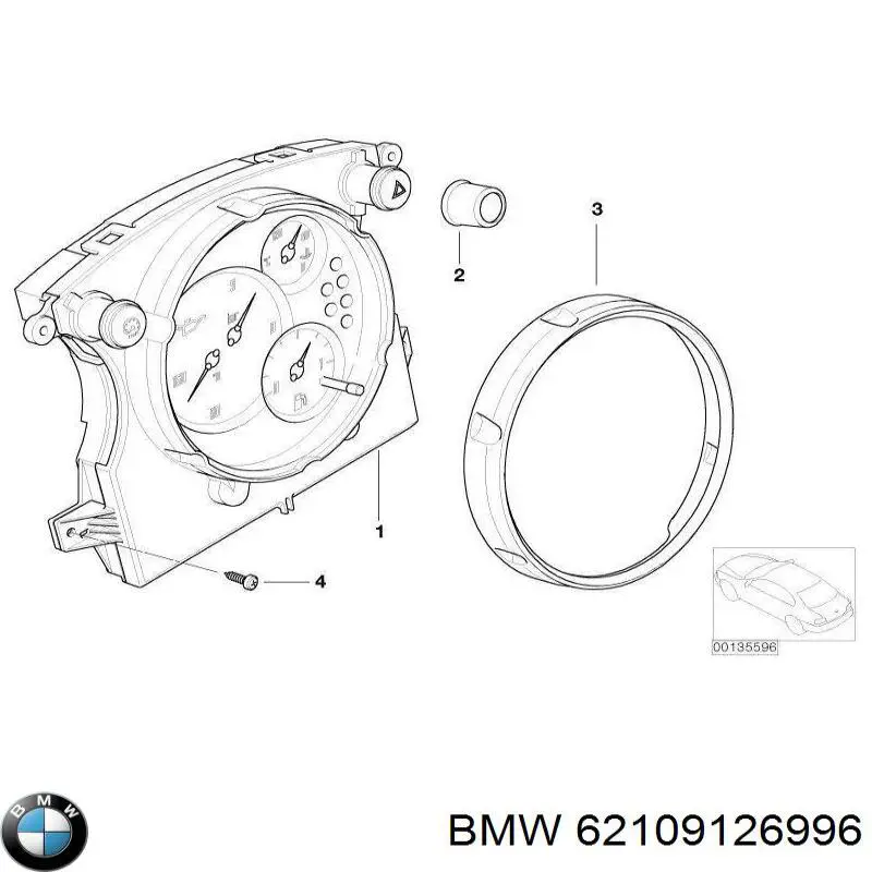 62109126996 BMW Щиток приладів
