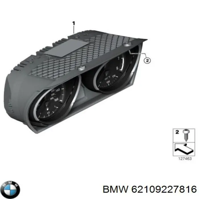 62109236847 BMW Щиток приладів додатковий