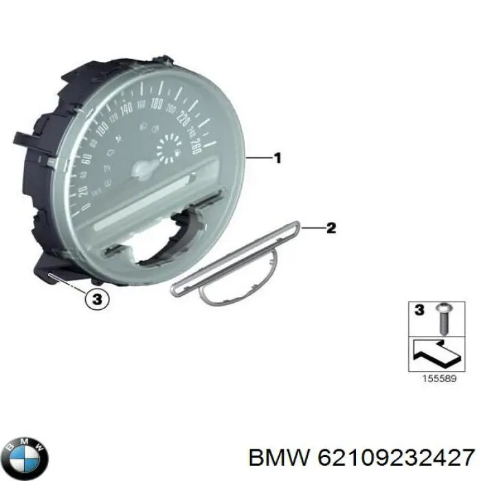 62109232427 BMW Щиток приладів