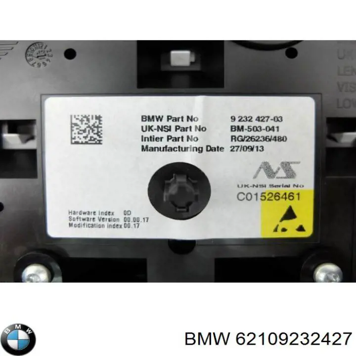 Щиток приладів додатковий BMW 62109232427 ціна, від 77.57 USD