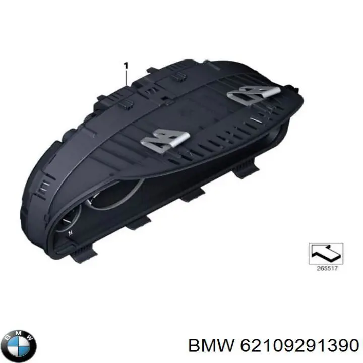 Прилади управління BMW 62109265151 ціна, від 2406.76 USD