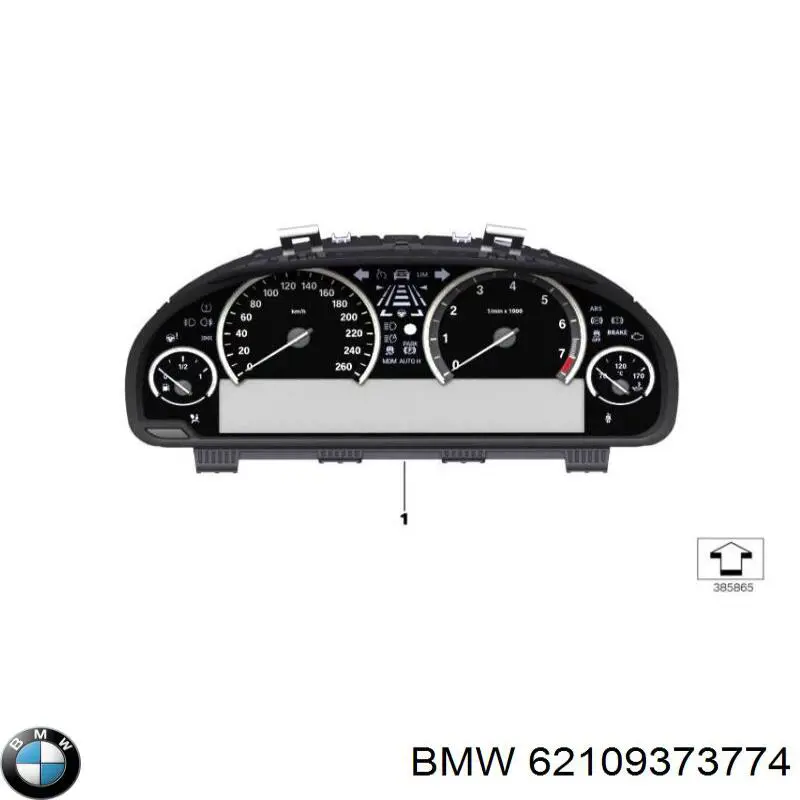 62109373774 BMW Щиток приладів