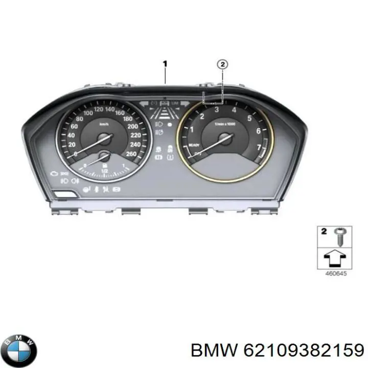 61319267901 BMW Щиток приладів додатковий
