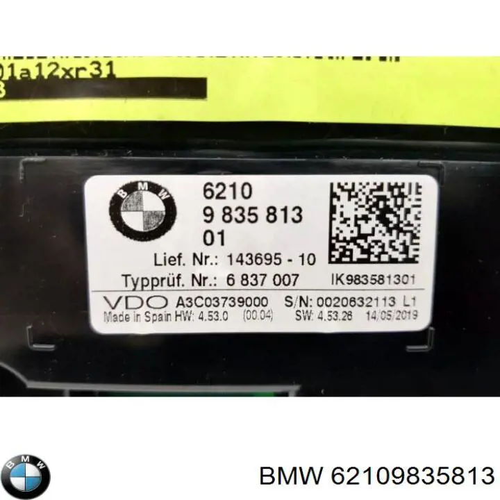 Купити 62109835813 BMW Спідометр