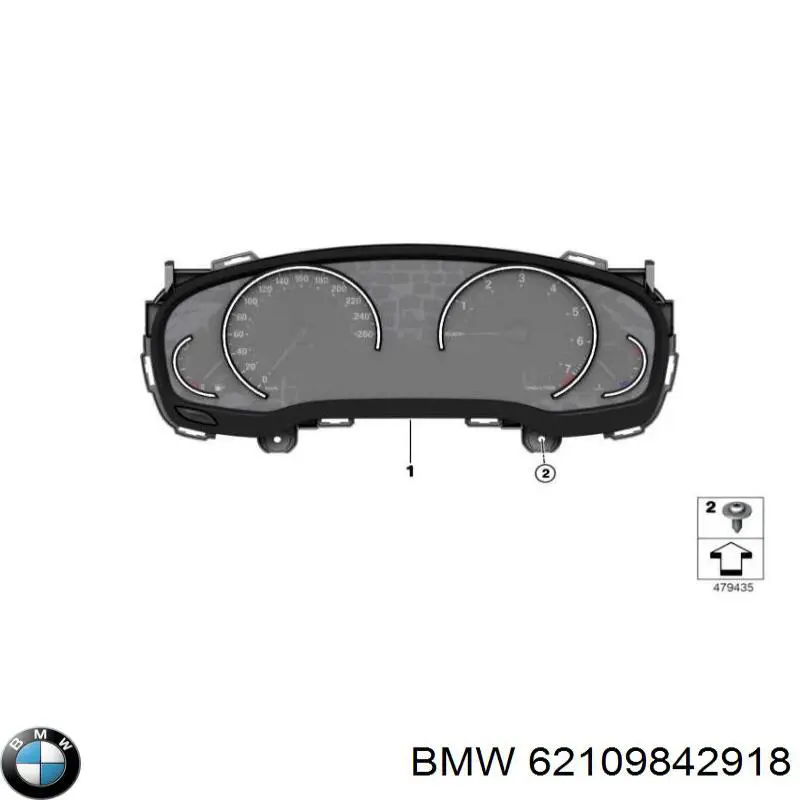 62109842918 BMW Щиток приладів