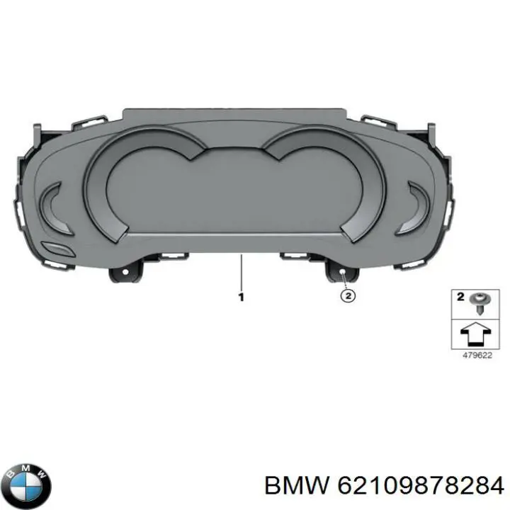 62105A43F75 BMW Щиток приладів