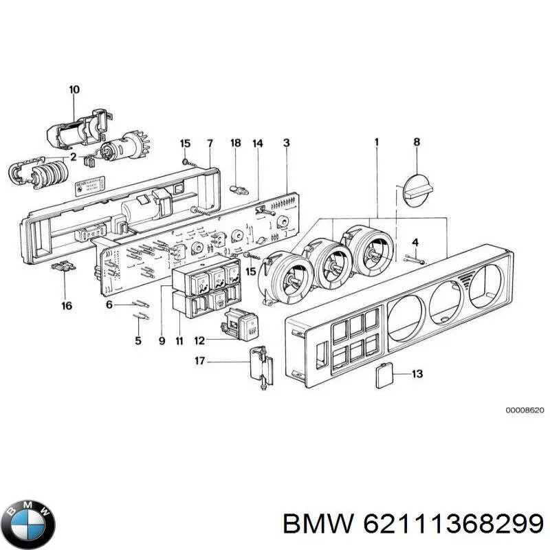 Купити 62111368299 BMW 
