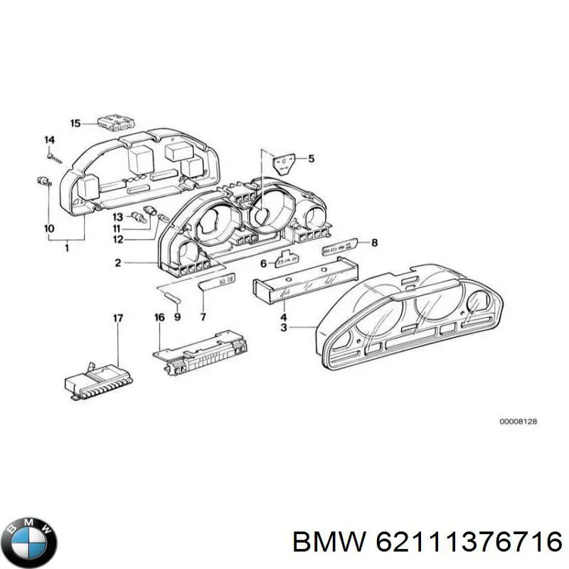 Правий покажчик повороту - лампа BMW 62111376716 ціна, від 15.02 USD