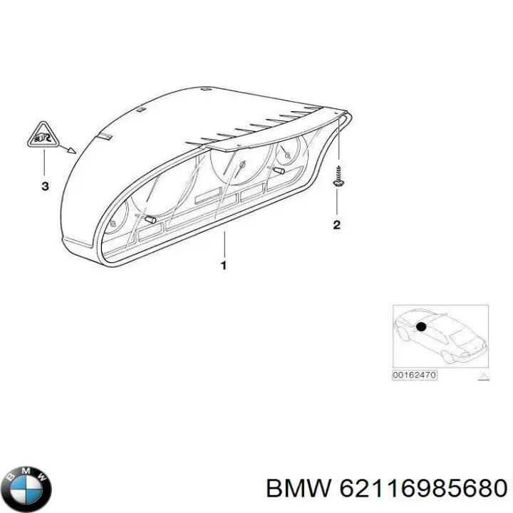 62116985680 BMW Щиток приладів