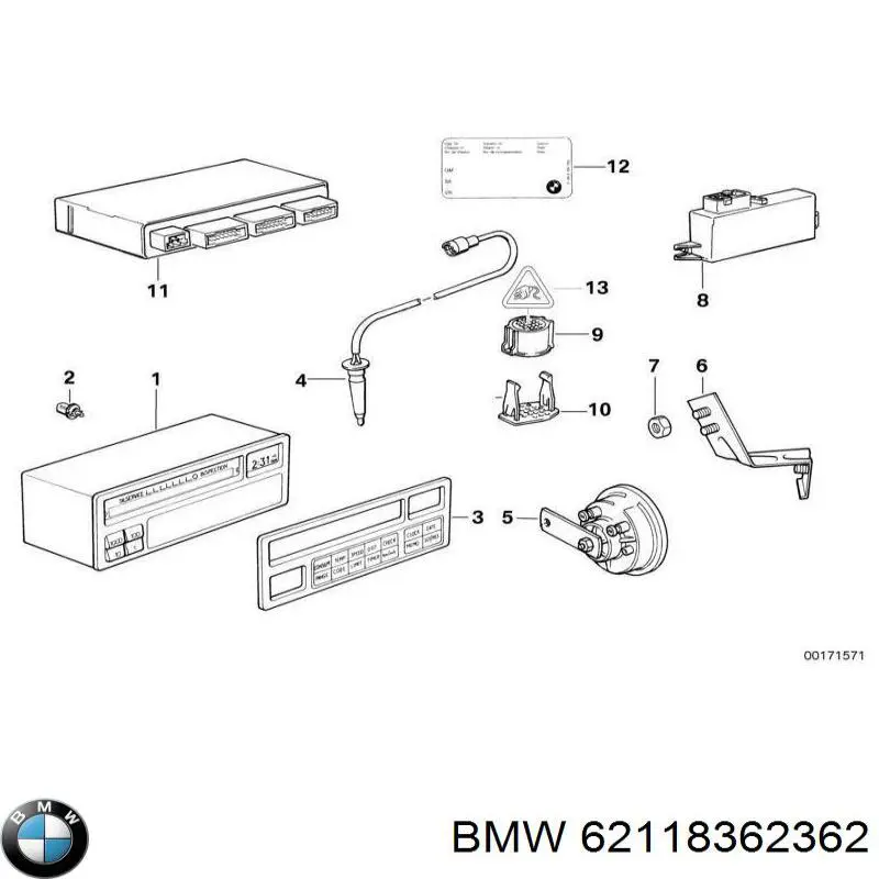 62118362362 BMW Щиток приладів