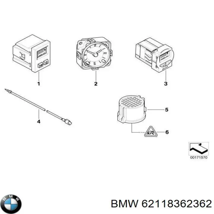 Щиток приладів додатковий BMW 62118362362 ціна, від 1662.05 USD