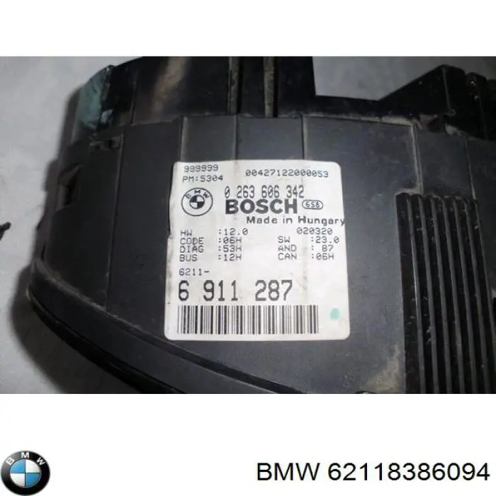 Приладова дошка-щиток приладів 62118381830 BMW