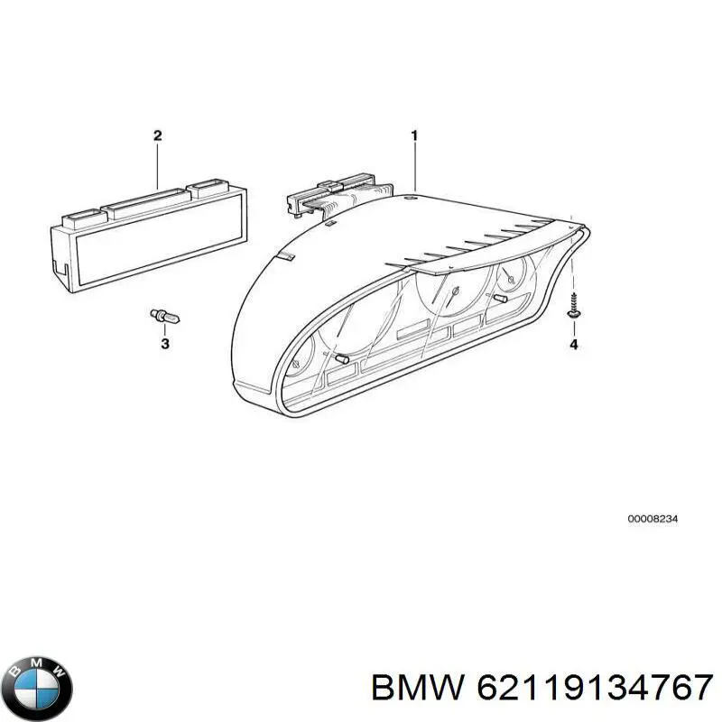 8376992 BMW Щиток приладів додатковий