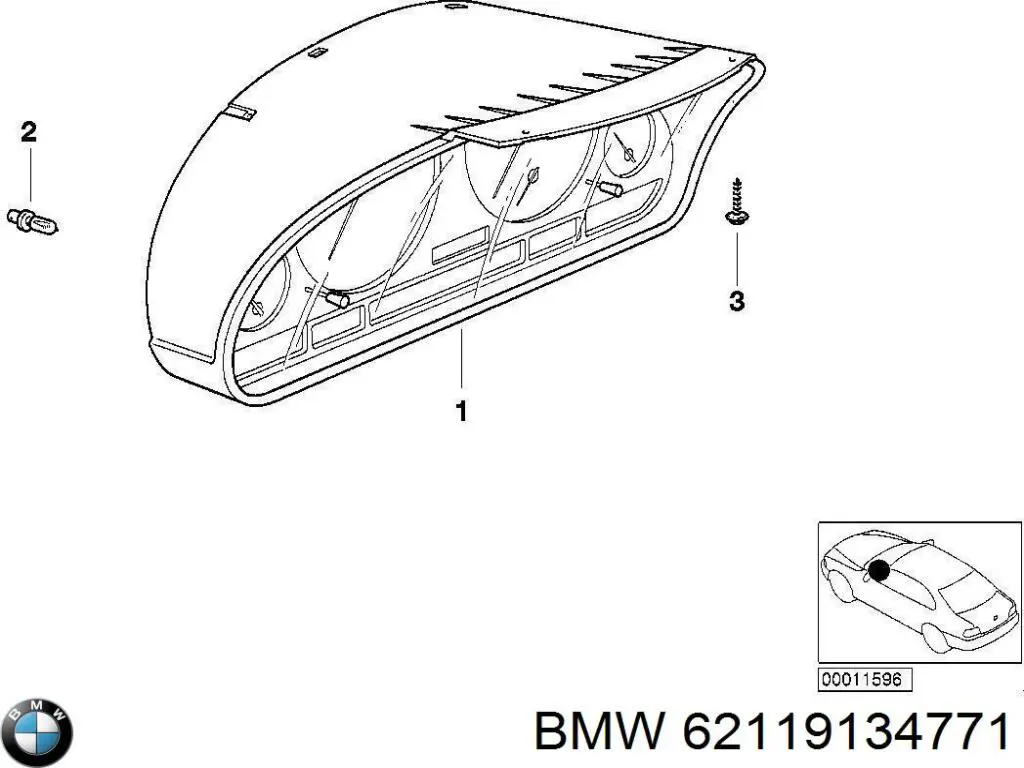 62119134771 BMW щиток приладу