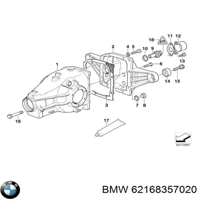 Датчик швидкості BMW 62168357020 ціна, від 69.66 USD