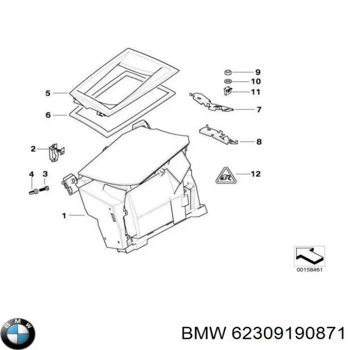 Дисплей-проєкції на лобове скло BMW 62309190871 ціна, від 60.81 USD