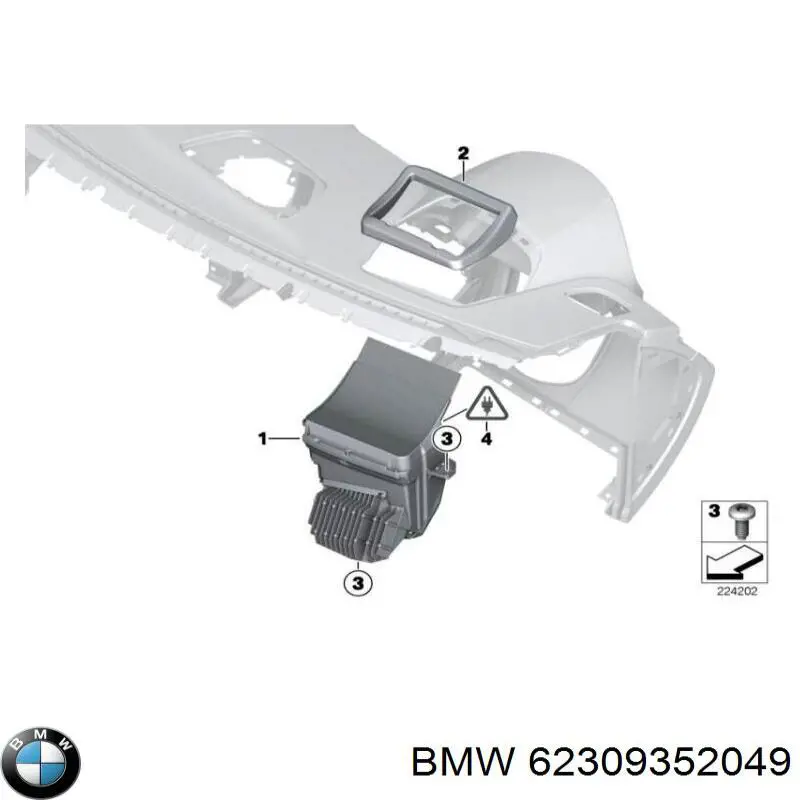 62309352049 BMW Дисплей-проєкції на лобове скло