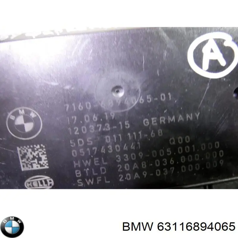  BMW 63116894065 ціна, від 208.11 USD