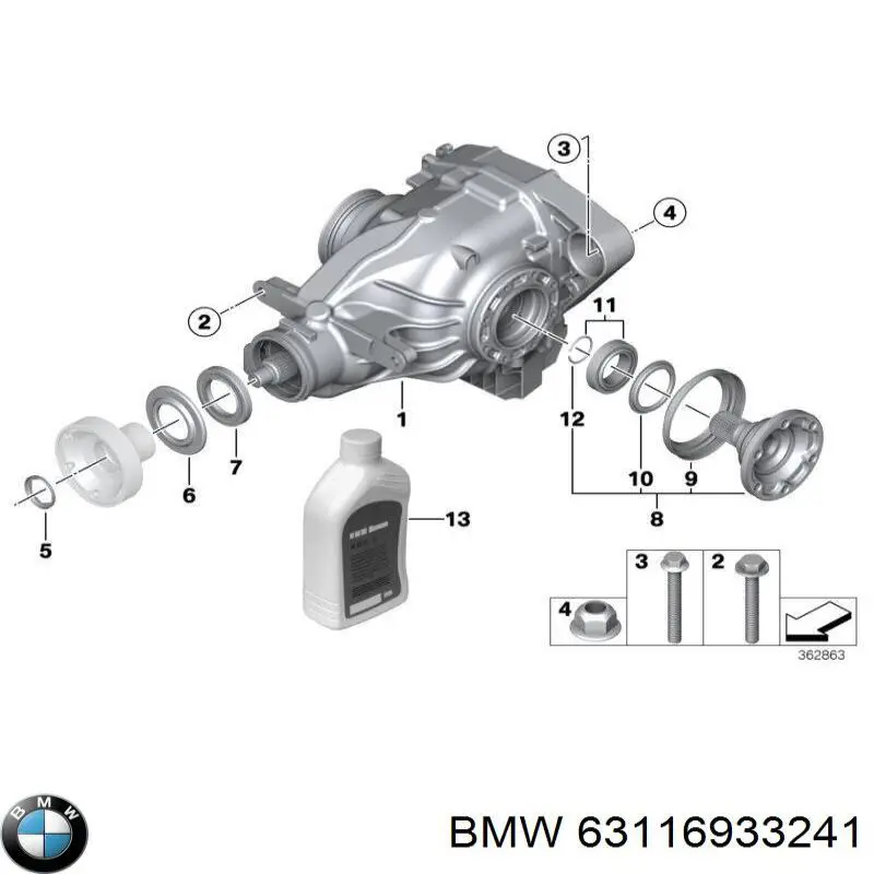 Кронштейн (адаптер) кріплення фари передньої BMW 63116933241 ціна, від 8.87 USD