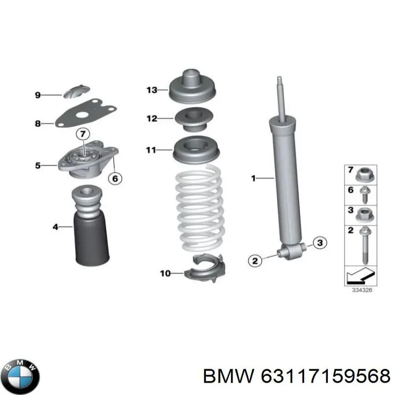 Кришка фари лівої BMW 63117159568 ціна, від 37.41 USD