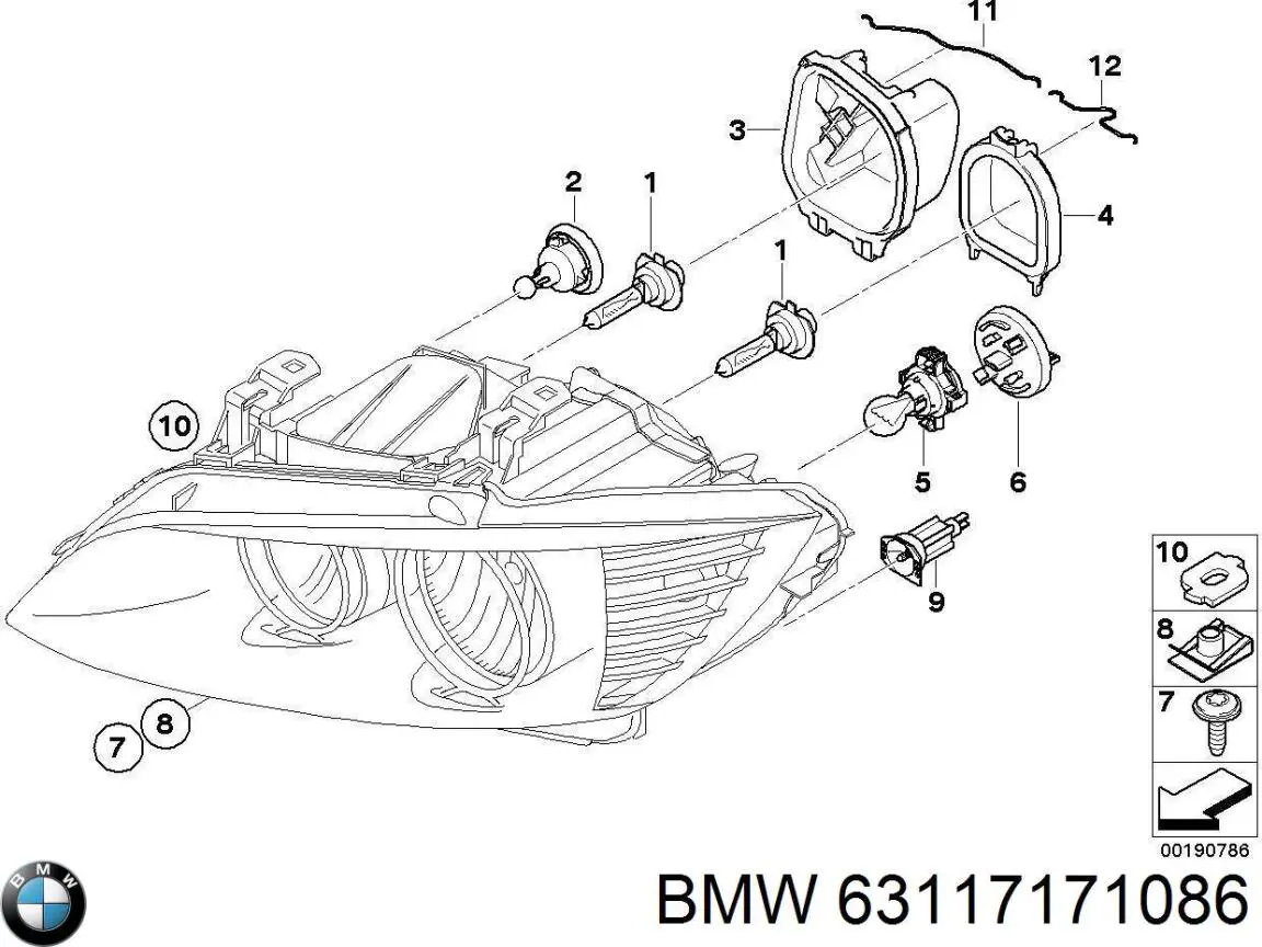 Автоматичний коректор фар BMW 63117171086 ціна, від 13.56 USD