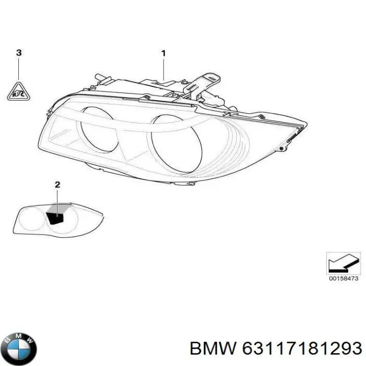 Фари BMW 63117181293 ціна, від 824.61 USD