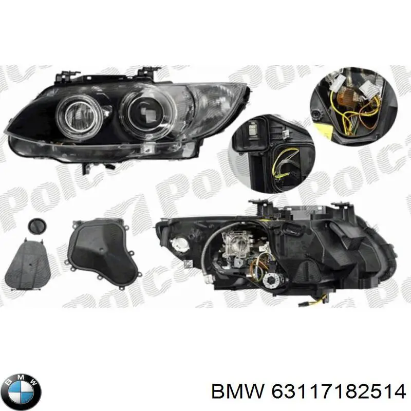Купити 63117182514 BMW Фара передня права
