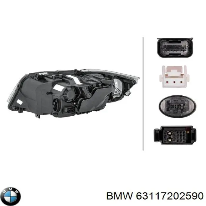 63117202590 BMW Фара правая