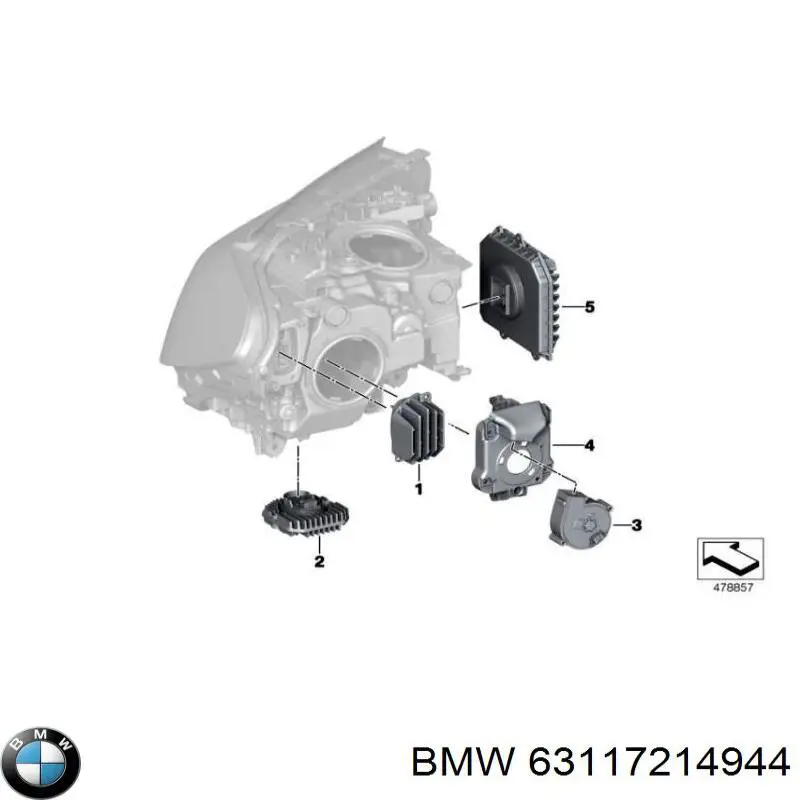  BMW 63117214944 ціна, від 84.65 USD