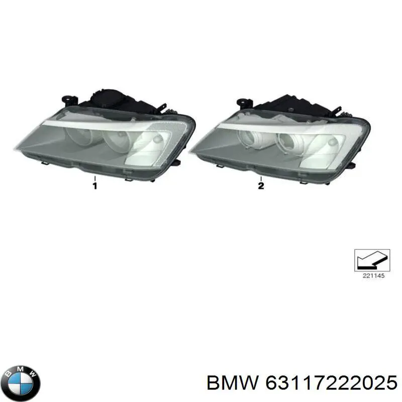 Фари BMW 7222025 ціна, від 265.75 USD