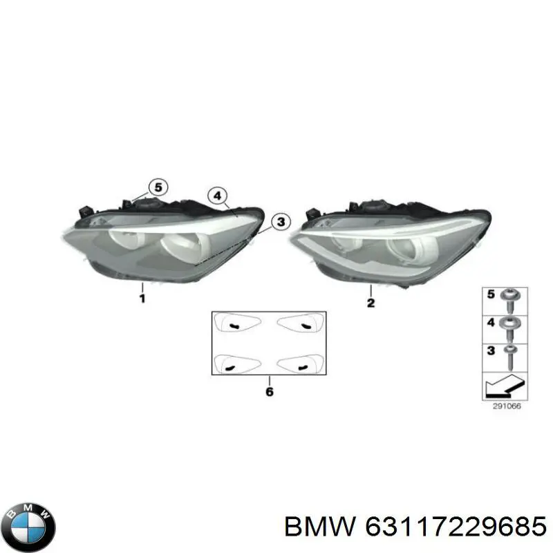 Фари BMW 63117229685 ціна, від 97.22 USD