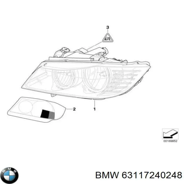 Фара правая Autotechteile 7006396 ціна, від 68.25 USD