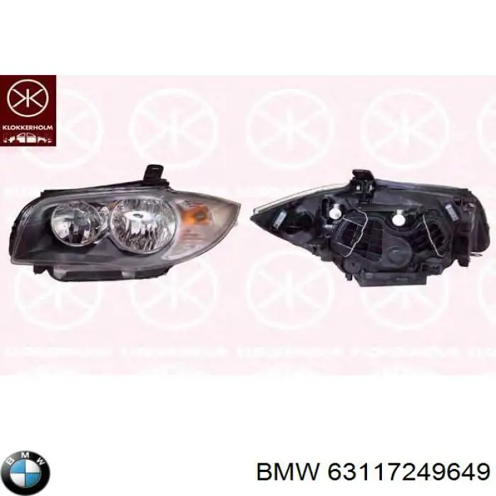 Фара дальнього світла в зборі BMW 63117249649 ціна, від 105.78 USD