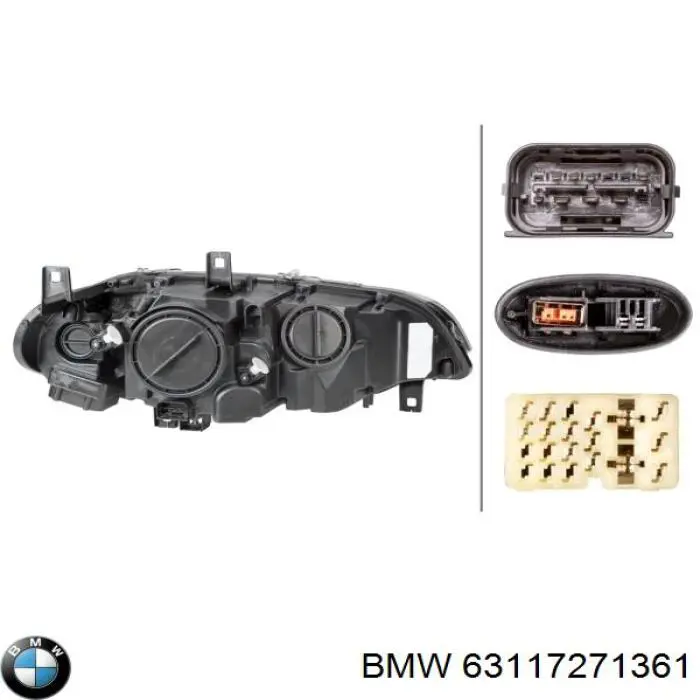63117271361 BMW Фара дальнього світла в зборі