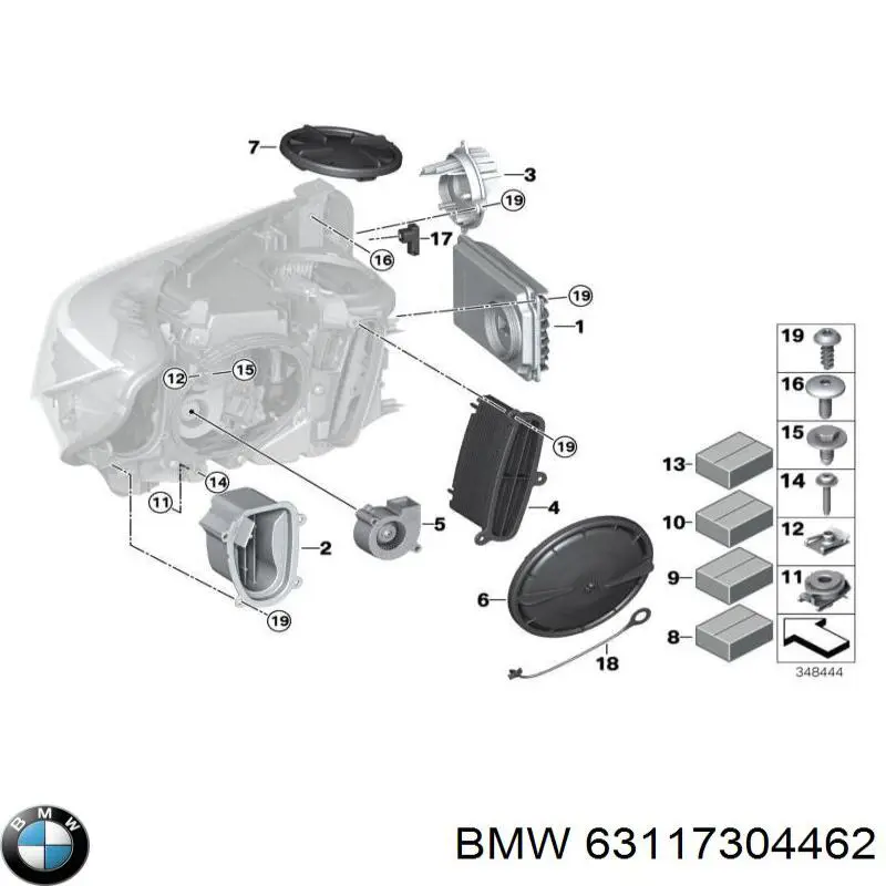 Основна фара - вставка на BMW 2 (F23)