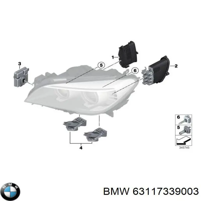  BMW 63117339003 ціна, від 32.50 USD