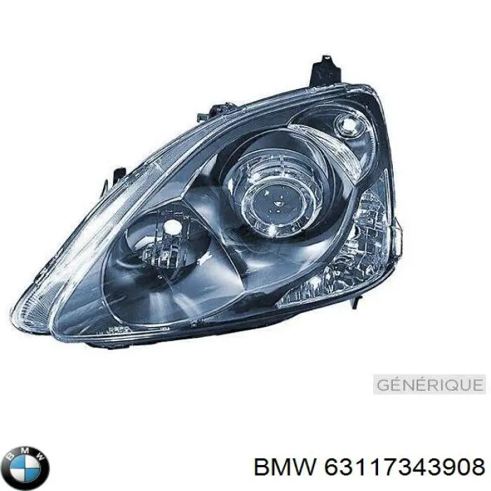 Купити 63117343908 BMW Фара передня права