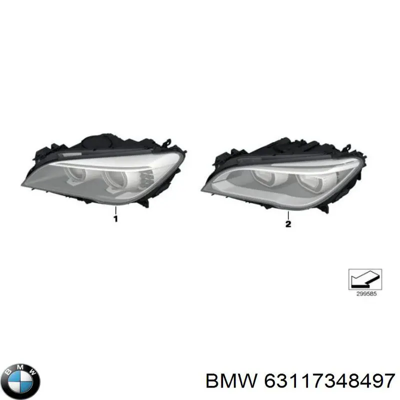 Фари BMW 63117348497 ціна, від 4335.70 USD