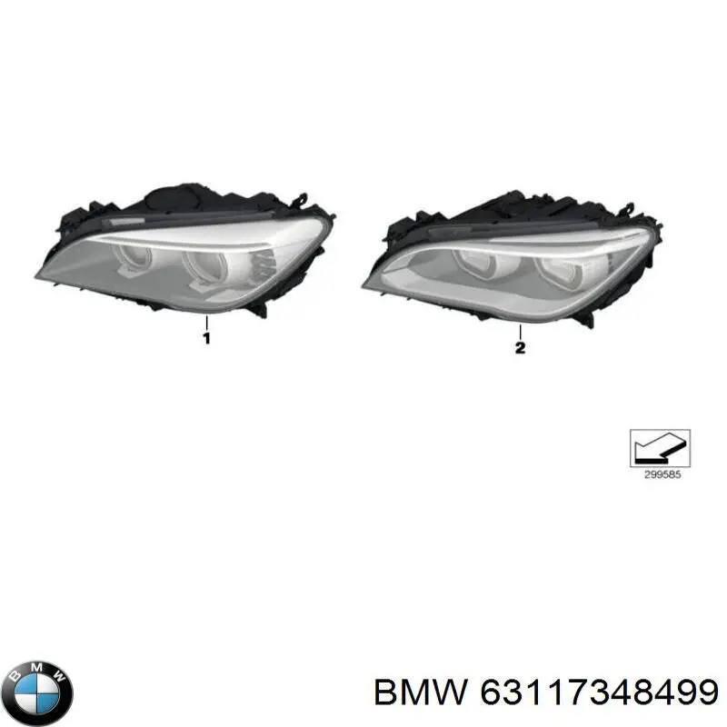 Фари BMW 63117348499 ціна, від 3419.52 USD