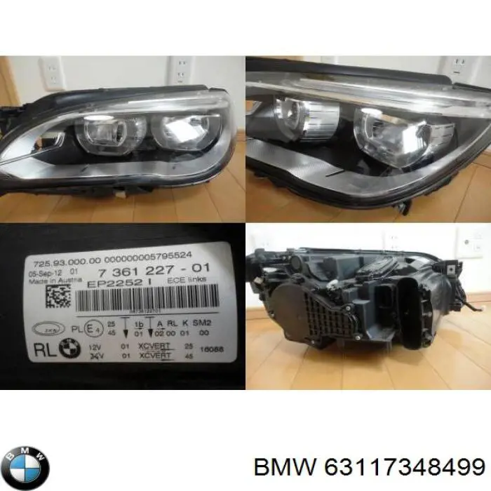 63117348499 BMW Фара дальнього світла в зборі