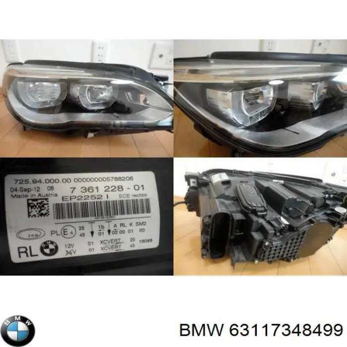 Купити 63117348499 BMW Основна фара в зборі ліва